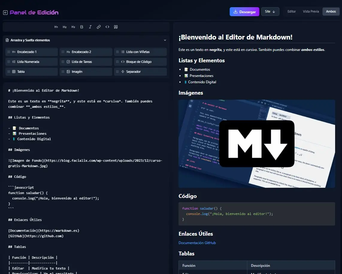 Segunda versión de MdEditor